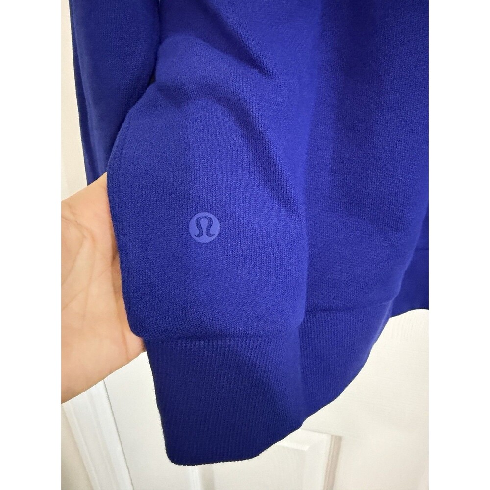 Lululemon NWT men’s steady state crew neck sweatshirt Size S Larkspur Color - Picture 3 of 5
